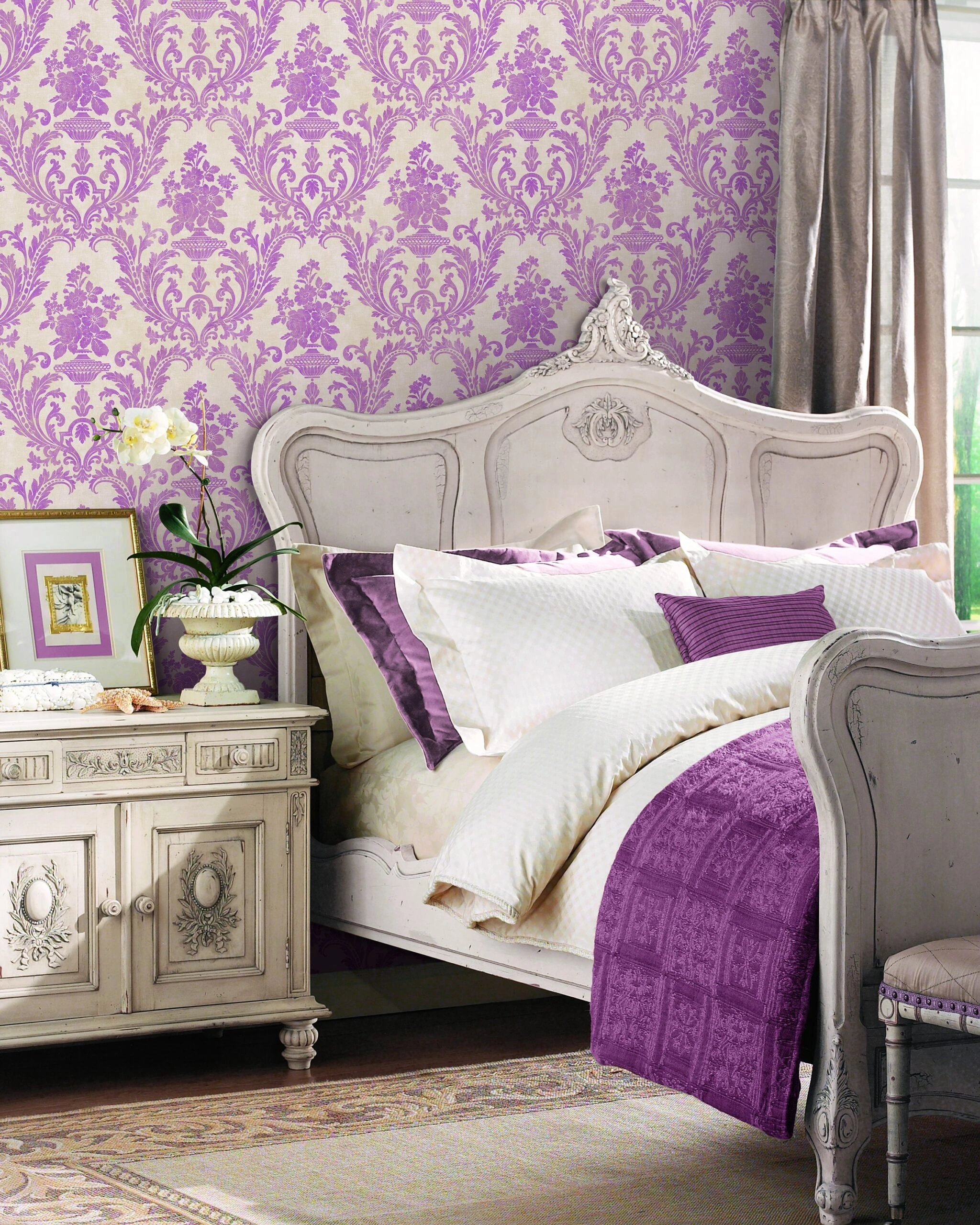 Tapeta ścienna SD36154 różowa w ornamenty - obrazek 2