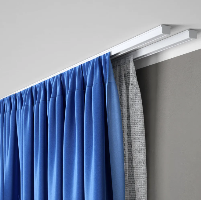 Aluminiowa szyna karniszowa podwójna D200